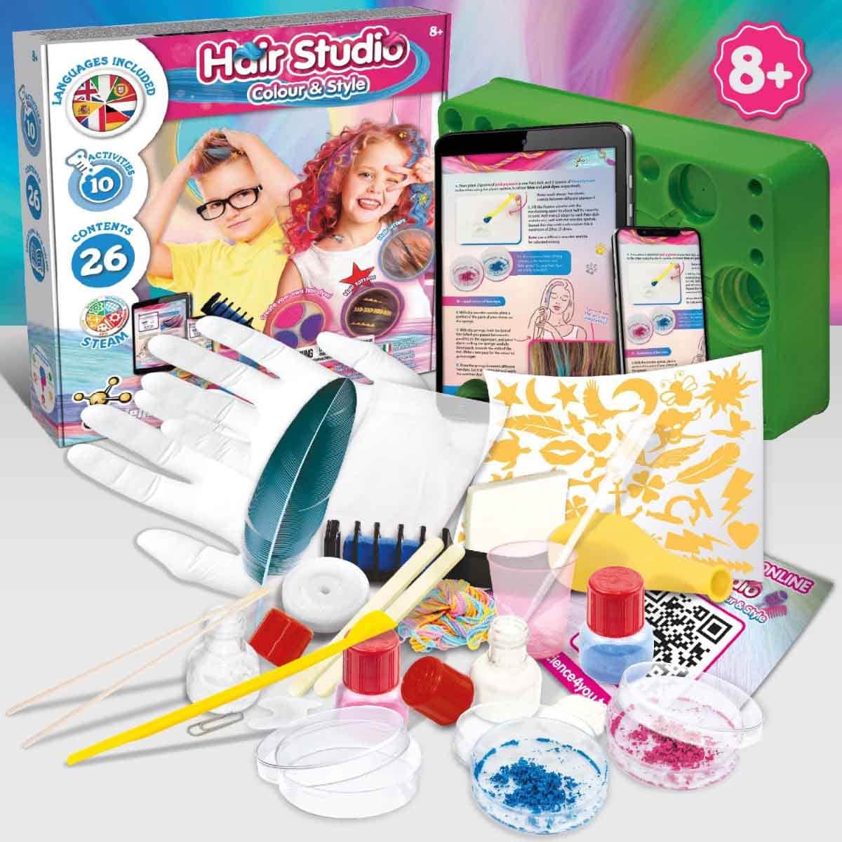 Science4You Hair Studio Kit Unisex,8-10 Years