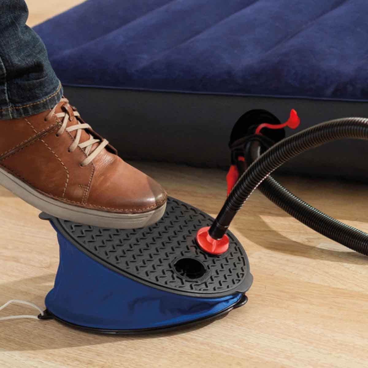 Intex Bellow Foot Pump with Swim Center Clearview Aquarium Pool Bundle Unisex
