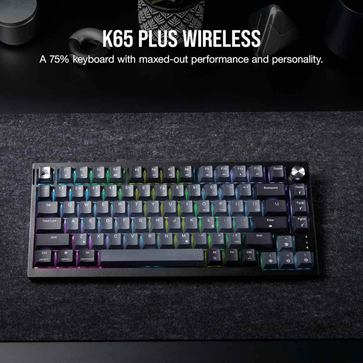 Corsair K65 Plus RGB Mechanical Wireless Gaming Keyboard