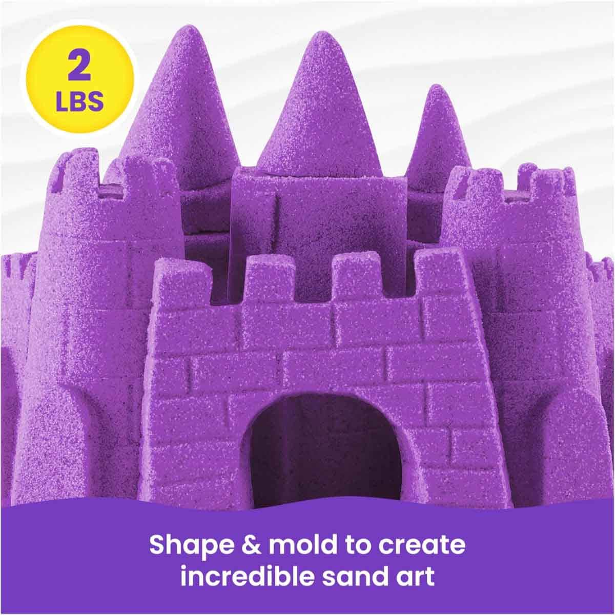 Kinetic Sand 2lb. The Original Moldable Sensory Purple Play Sand Unisex, 3-4 Years
