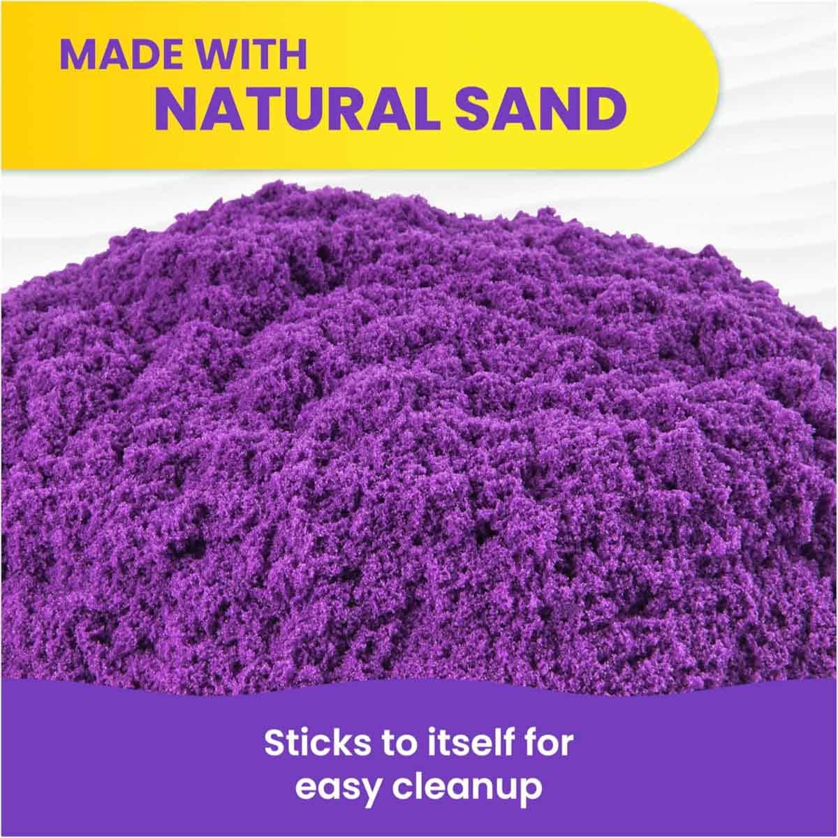 Kinetic Sand 2lb. The Original Moldable Sensory Purple Play Sand Unisex, 3-4 Years