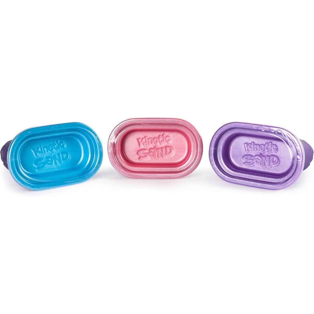 Kinetic Sand 4oz. Shimmering Sand with Sandcastle Molds Unisex, 3-4 Years