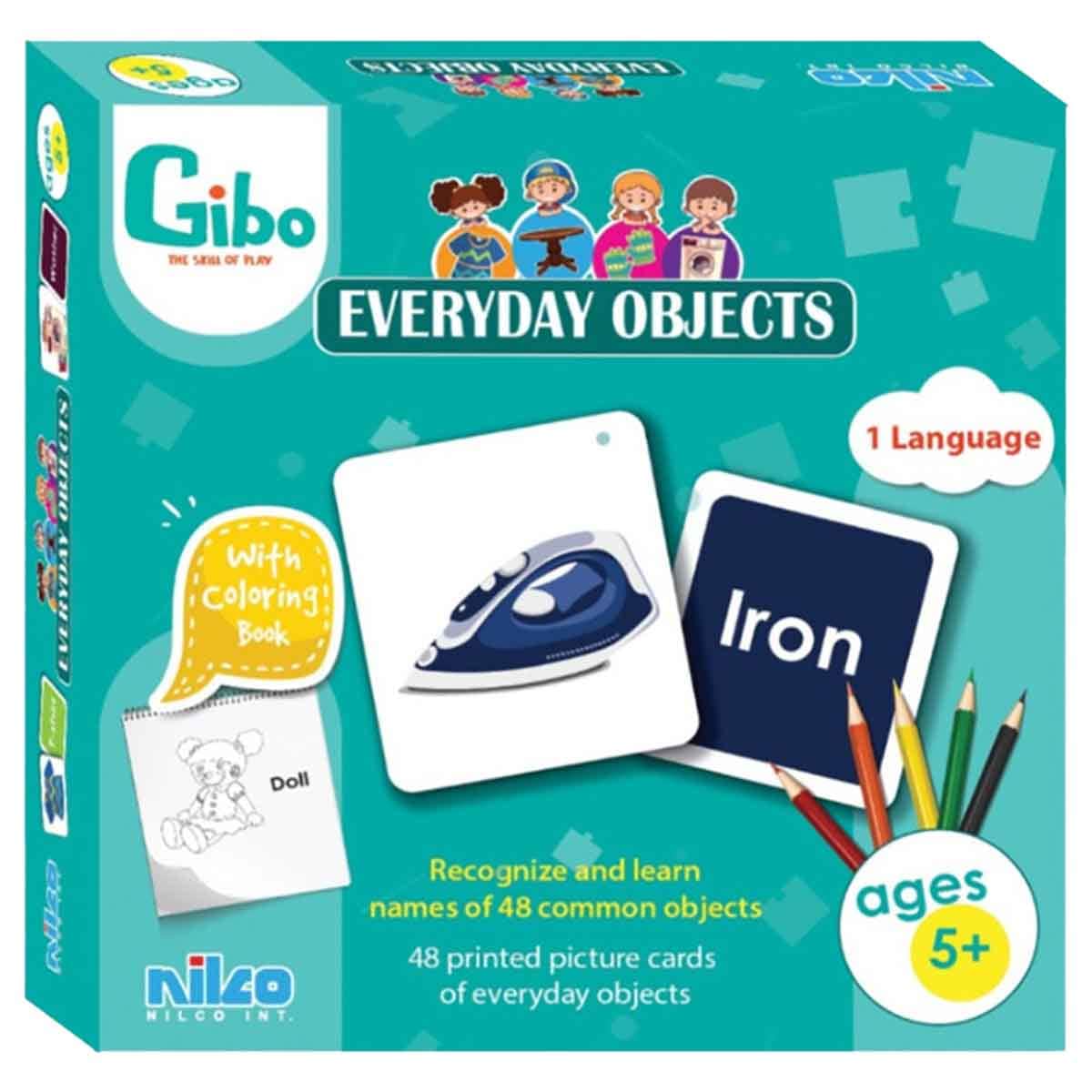 Gibo Everyday Objects Learning Game Unisex, 5-7 Years