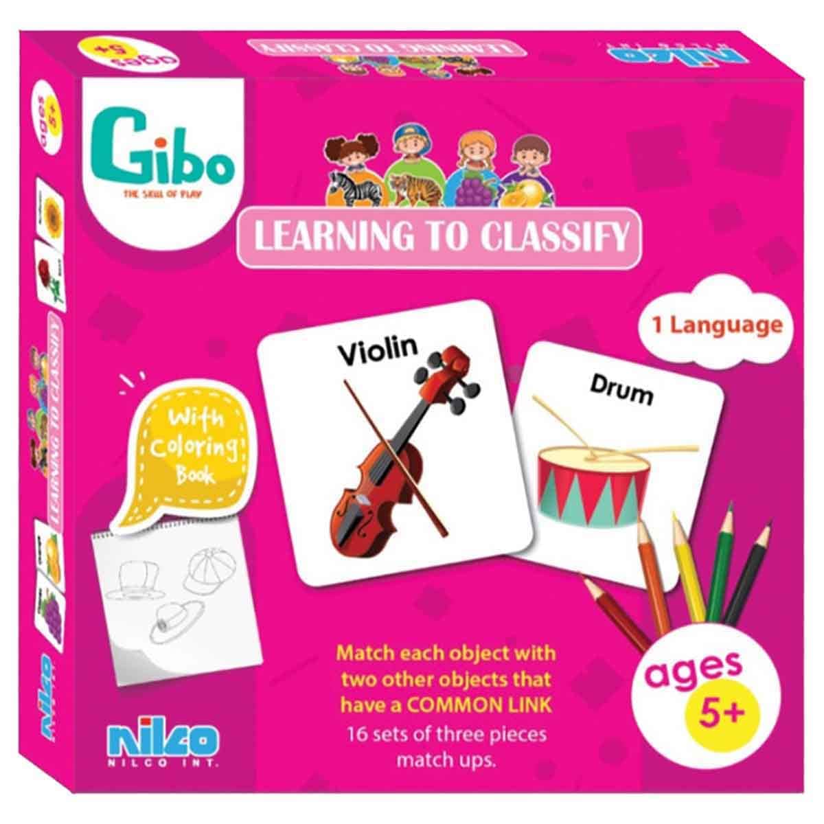 Gibo Learning To Classify Game Unisex, 5-7 Years