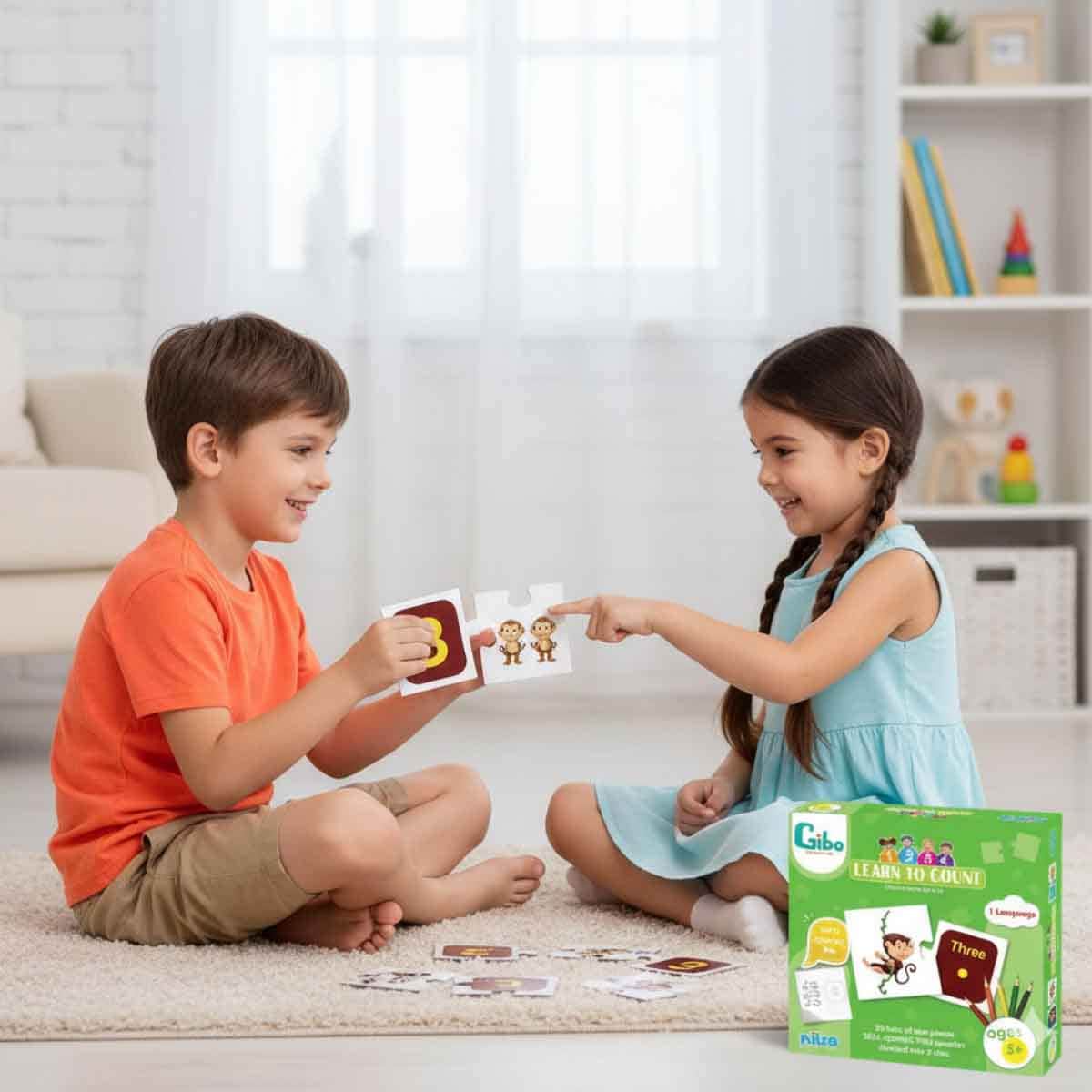 Gibo Learning To Count Game Unisex, 5-7 Years