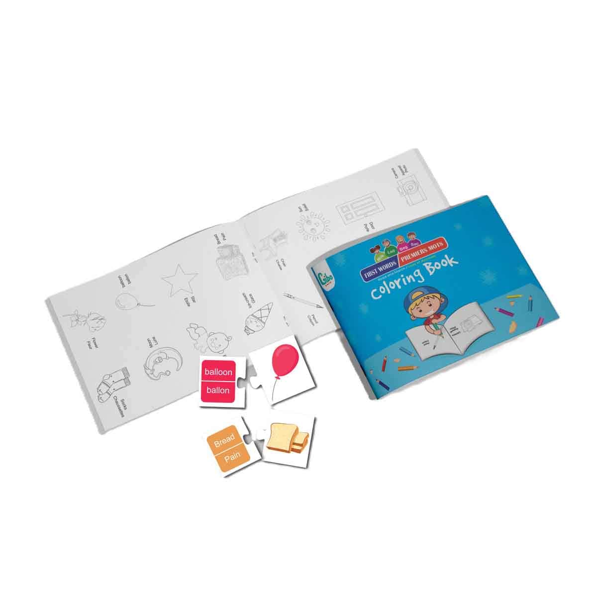 Gibo Words (EN-FR) Learning Game Unisex, 5-7 Years