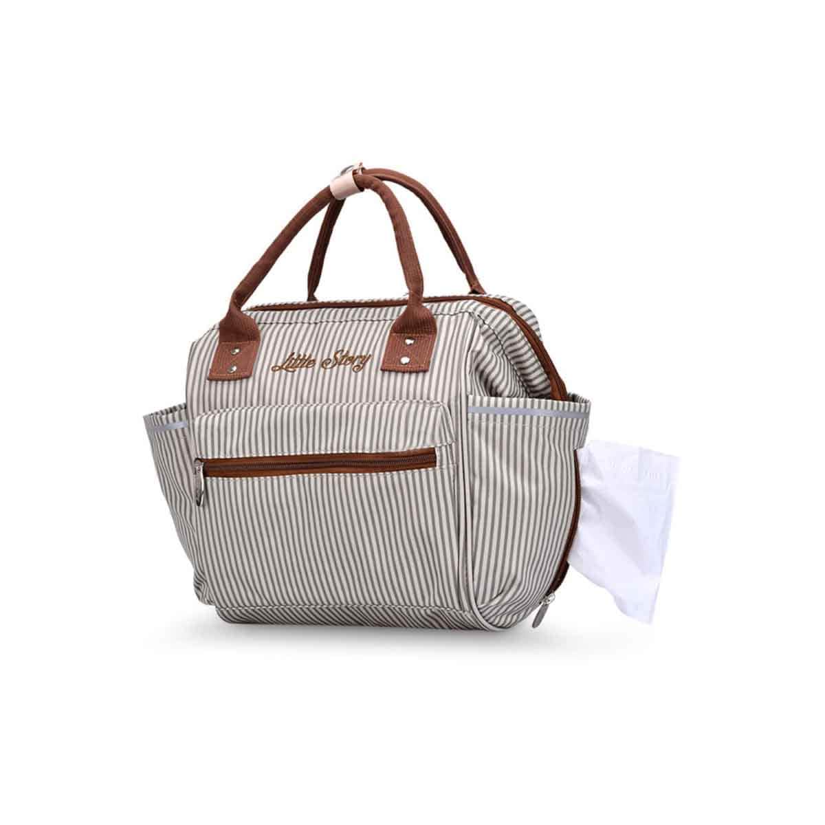 Little Story Ivory Ace Diaper Bag