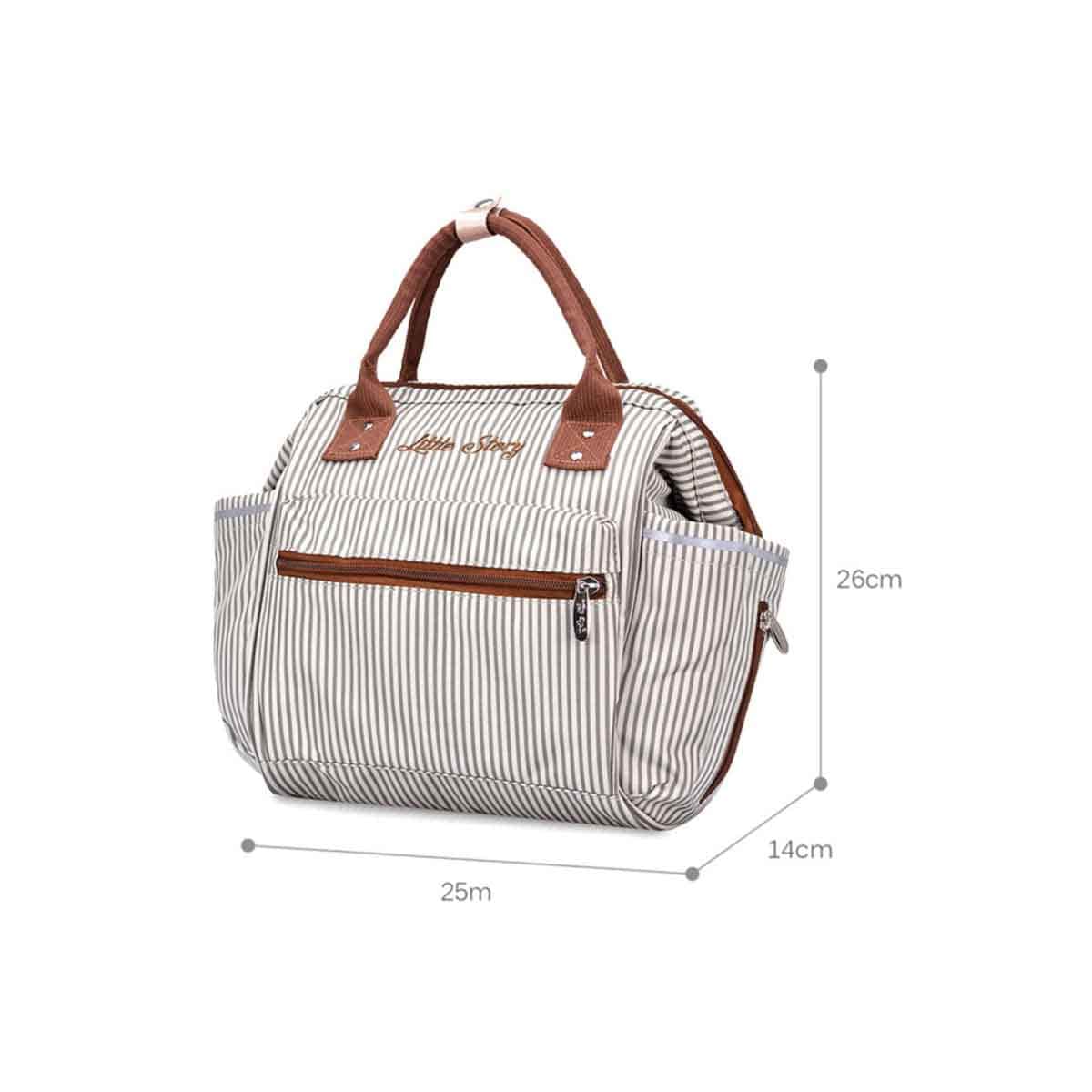 Little Story Ivory Ace Diaper Bag