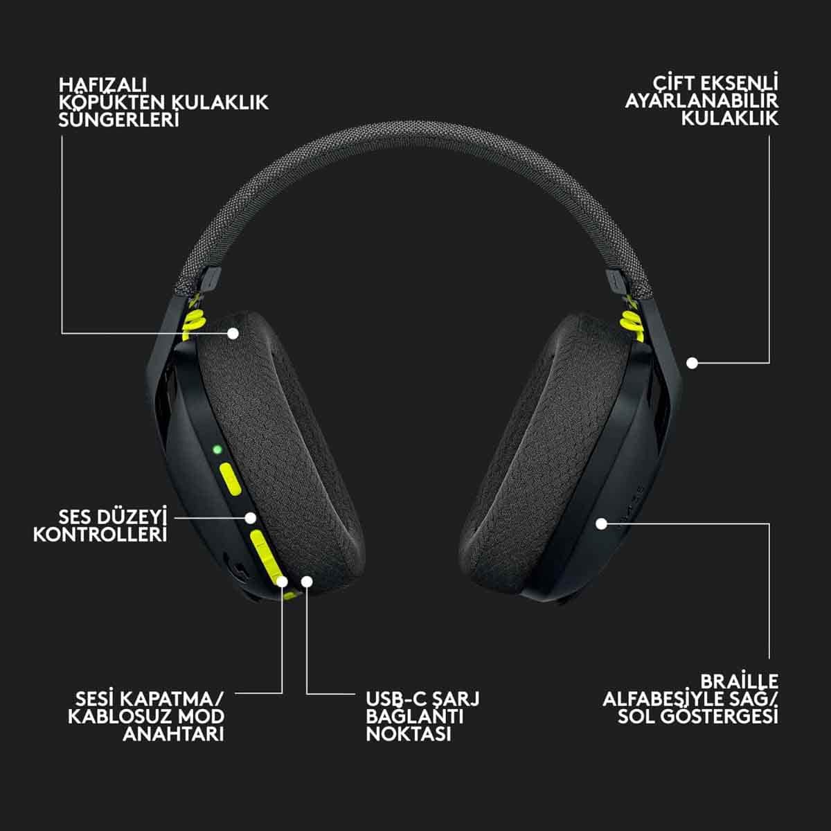 Logitech Black G435 Wireless Gaming Headset