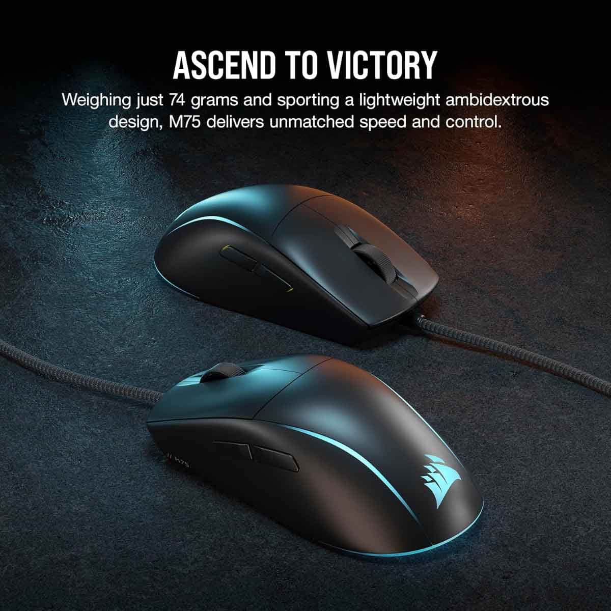 Corsair M75 Lightweight RGB Wired Gaming Mouse