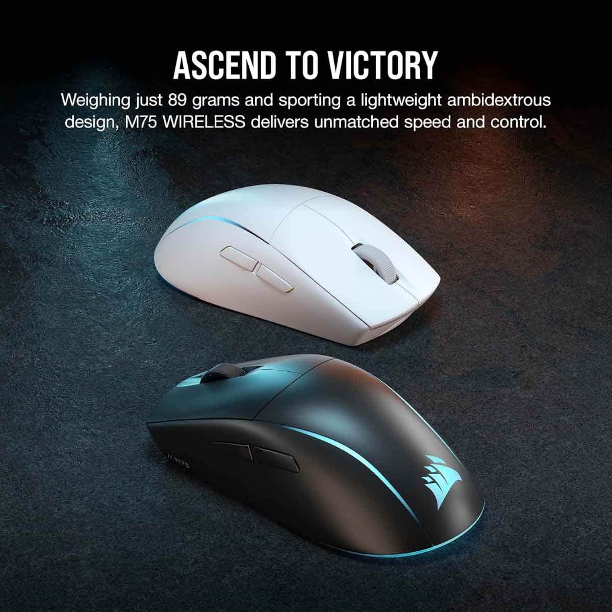 Corsair M75 Lightweight RGB Wireless Gaming Mouse