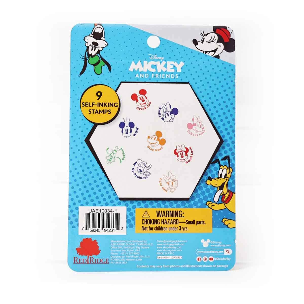Disney Junior 100341 Self-Inking 9 Big Stamp kit Unisex, 3-4 Years