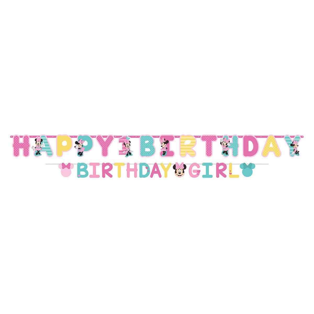 Minnie Mouse Fun To Be One Letter Banner