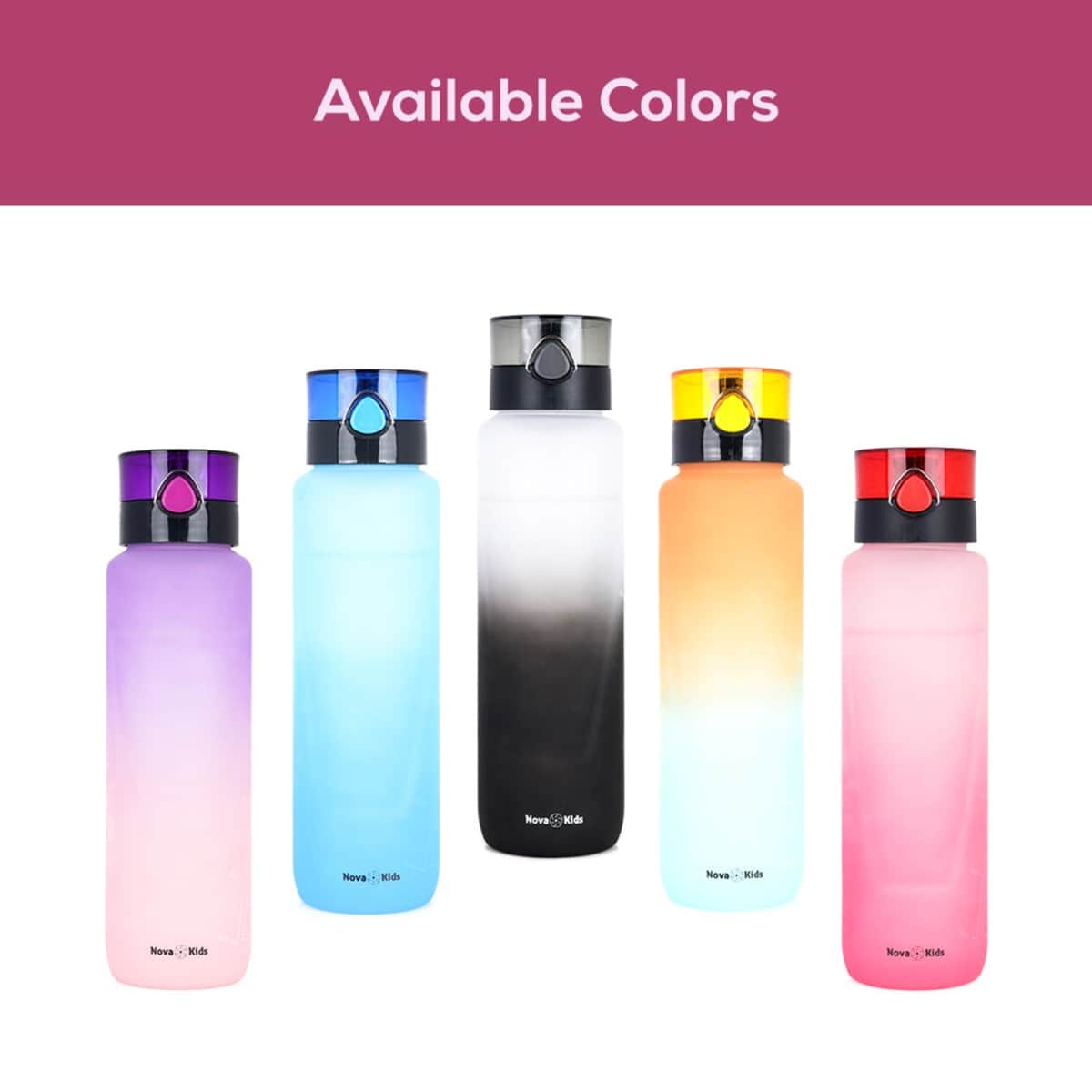 Nova Kids Red 1000ml Water Bottle