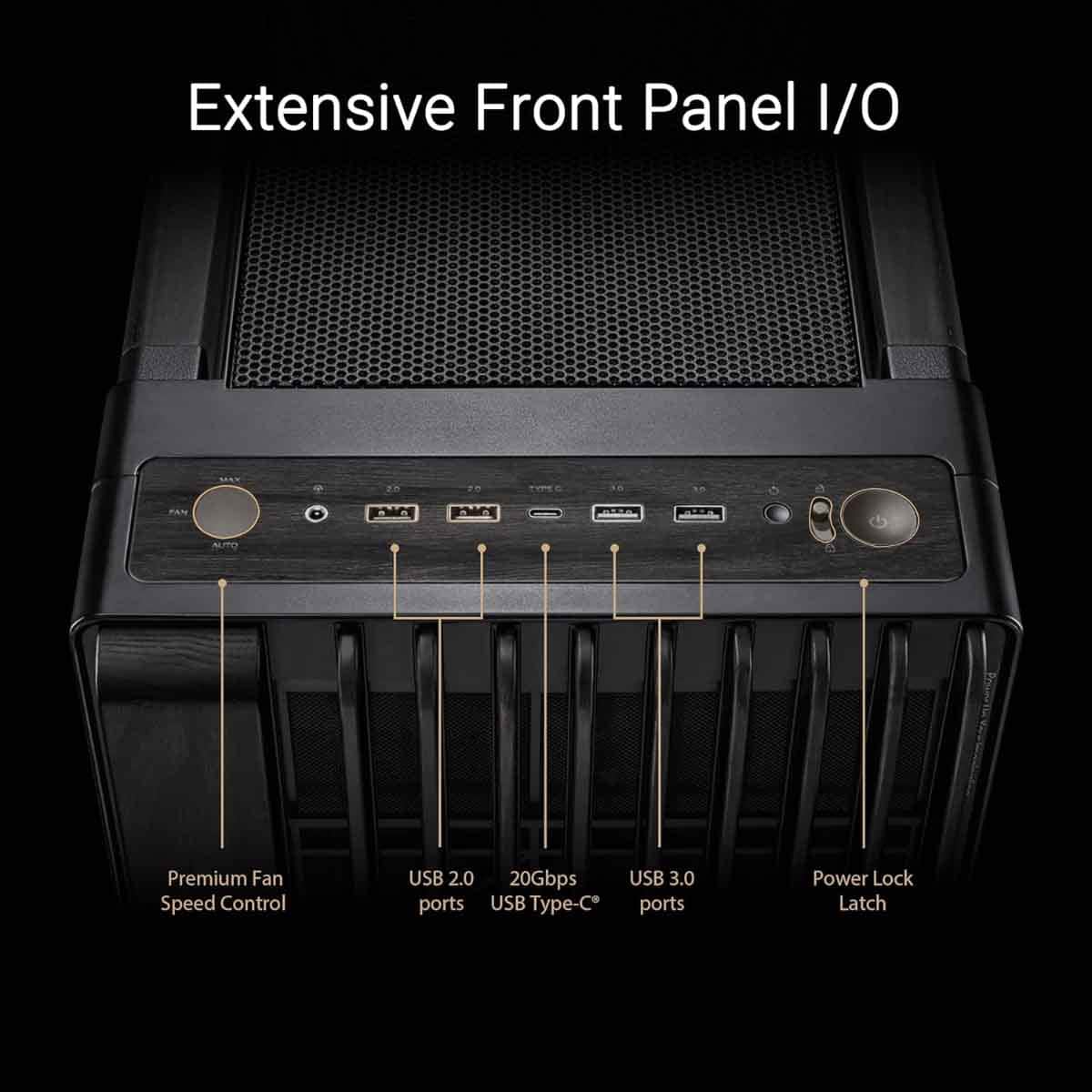 أسوس برو آرت PA602 إصدار الخشب بلوحة معدنية هيكل كمبيوتر E-ATX