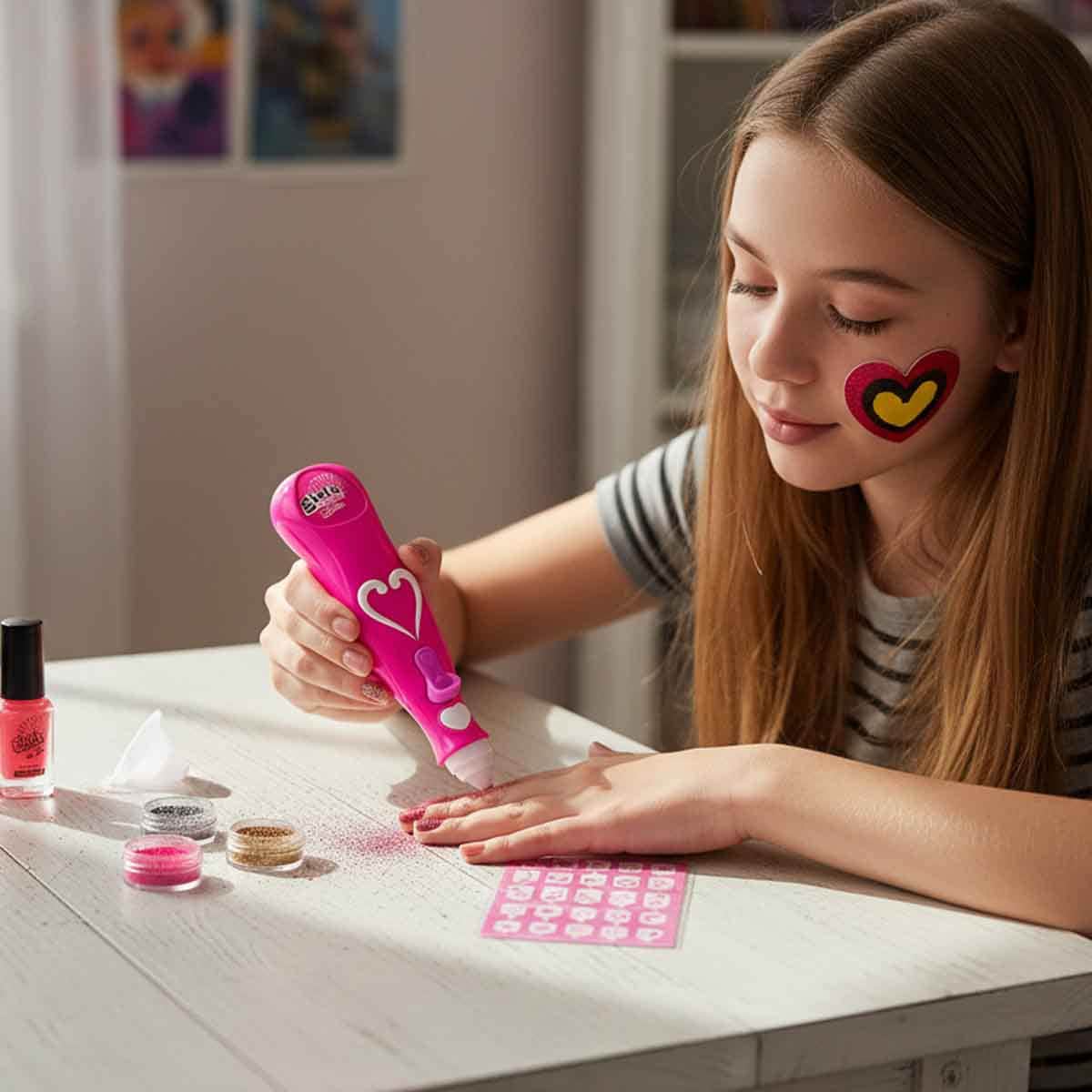Mei Bo Kai Nail Art Studio Set Girls, 5-7 Years