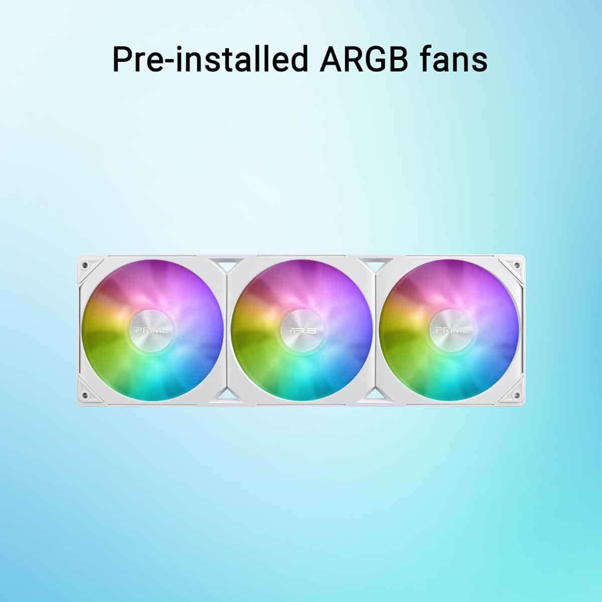 Asus White Prime LC 360 ARGB Liquid CPU Cooler