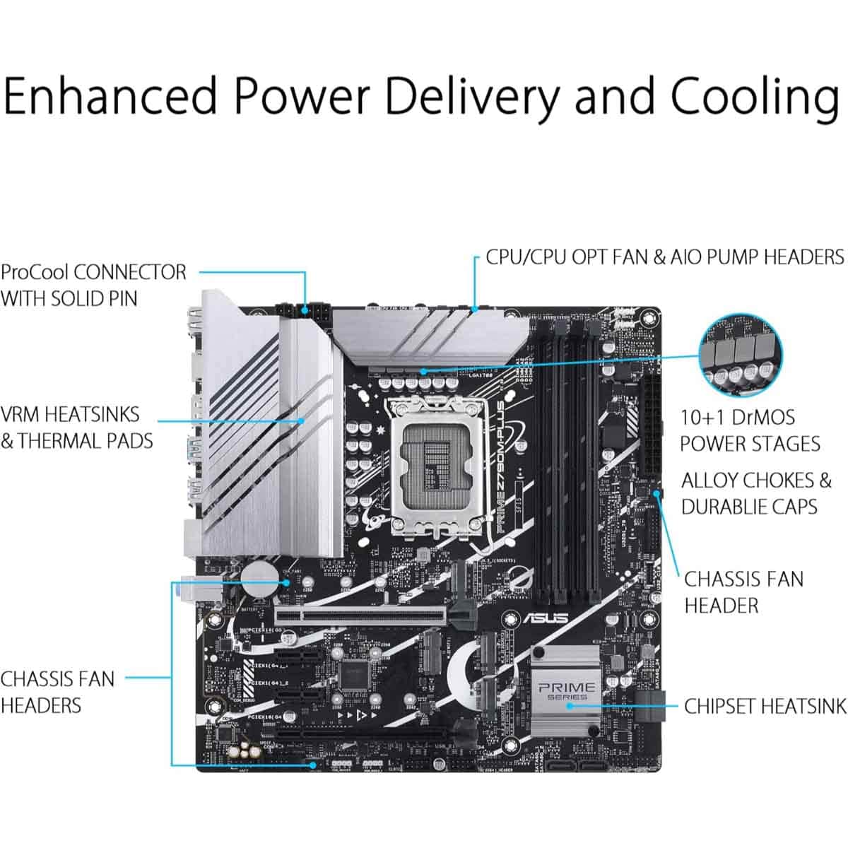 أسوس برايم Z790M-بلاس لوحة أم للألعاب