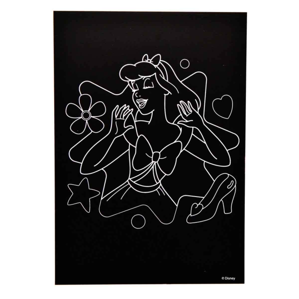 Disney Princess Scratch Scribble Sticker Set Unisex, 3-4 Years