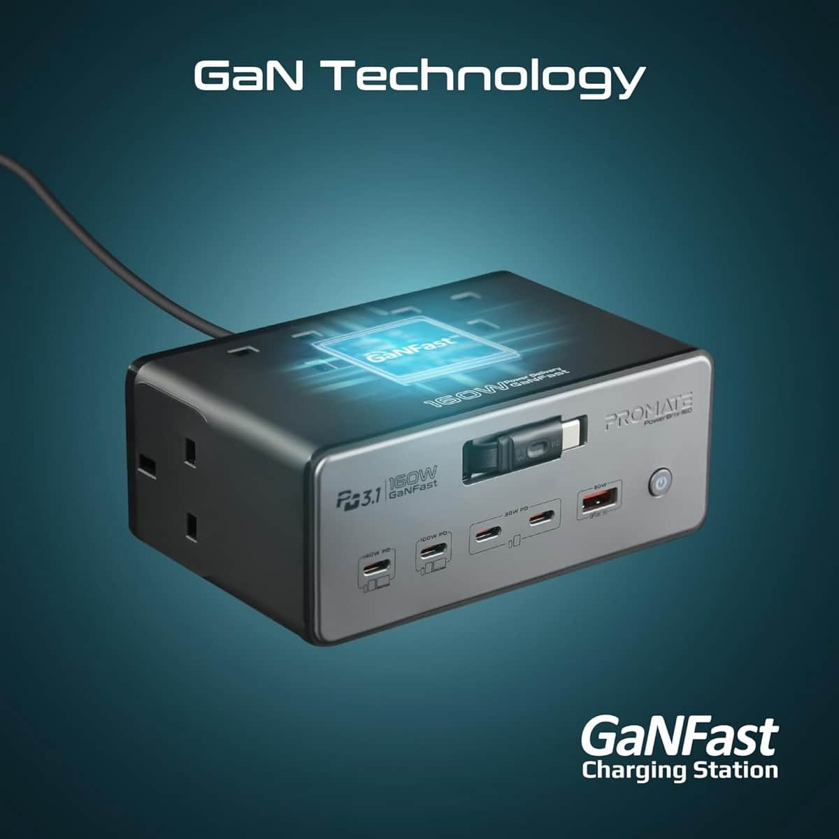 Promate 60W GaN Charging Station