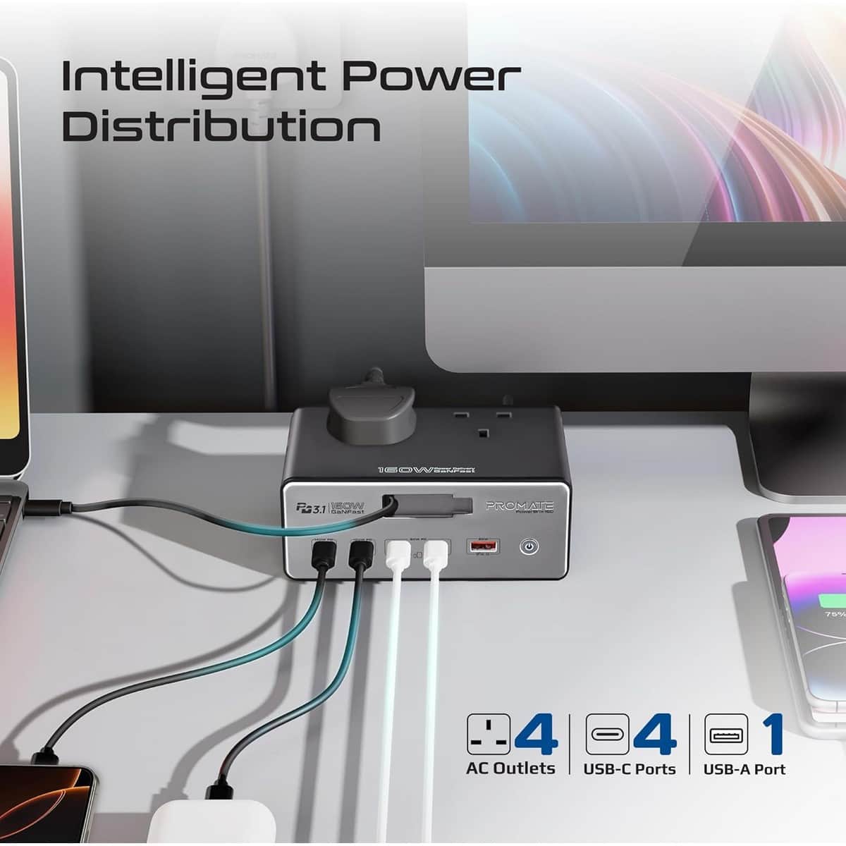 Promate 60W GaN Charging Station