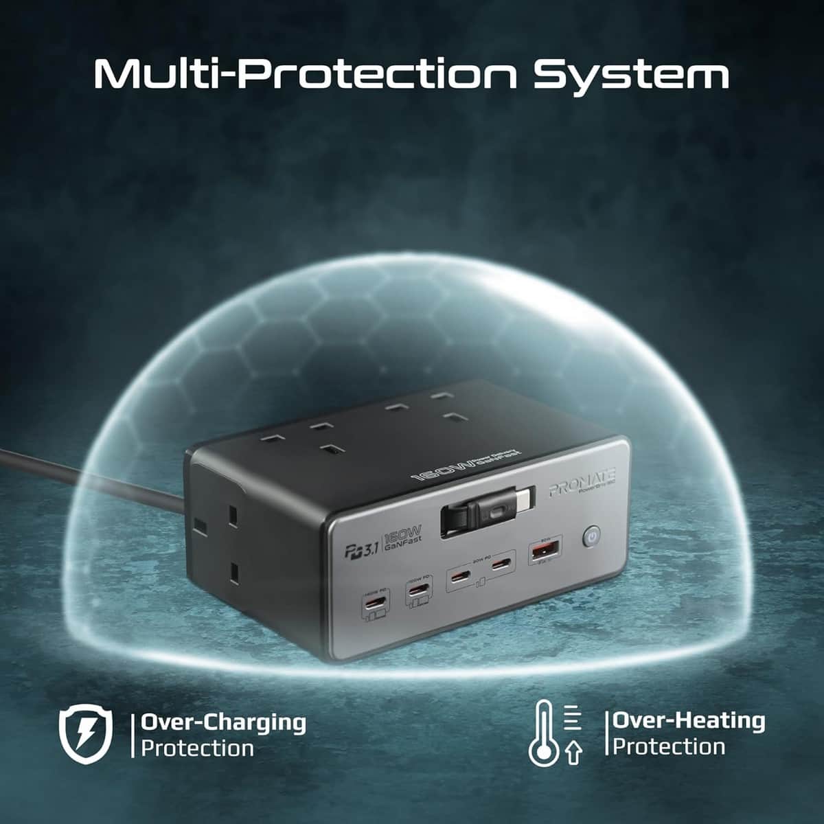 Promate 60W GaN Charging Station
