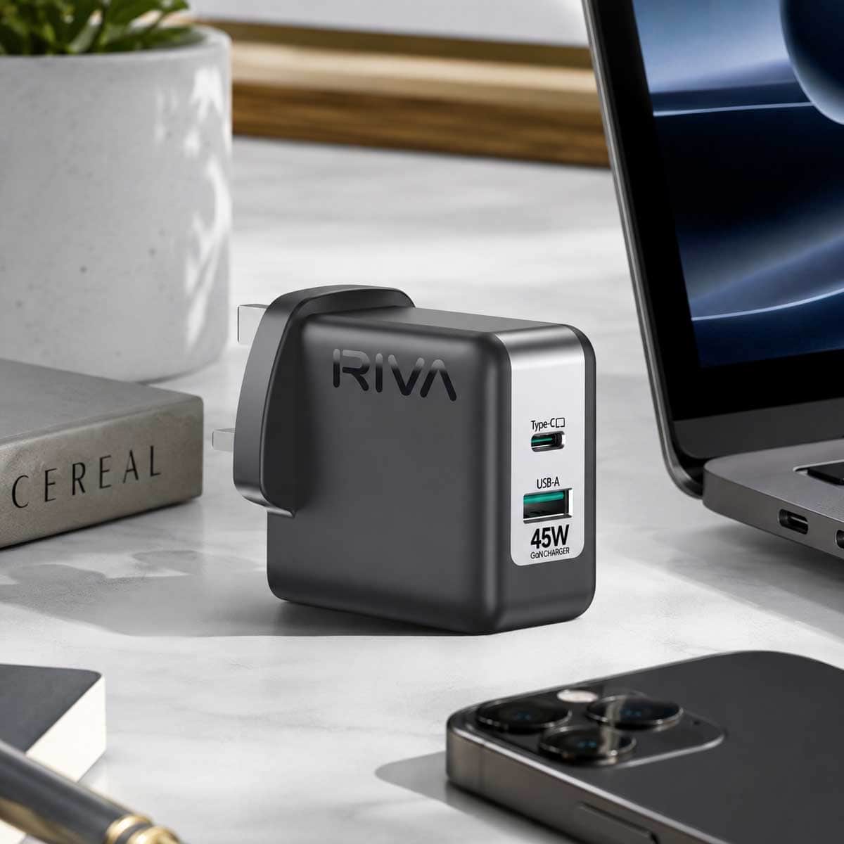 Riva RV1-C60 45W Wall Charger