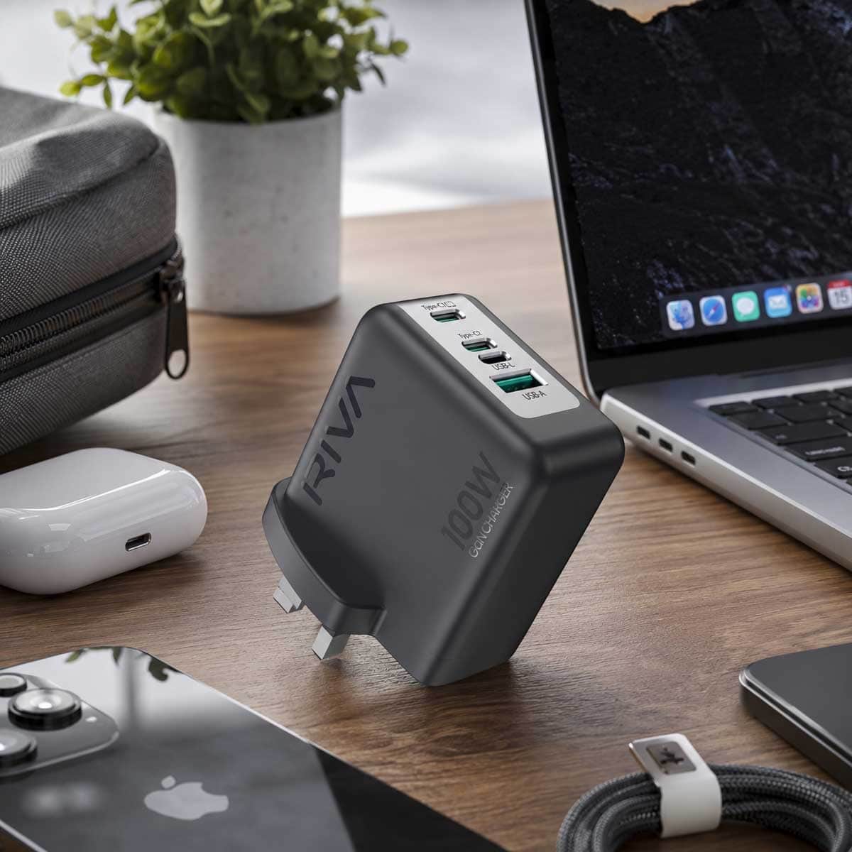 Riva RV1-C80 100W Wall Charger
