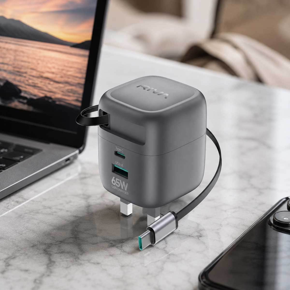 Riva RV1-C90 65W Wall Charger