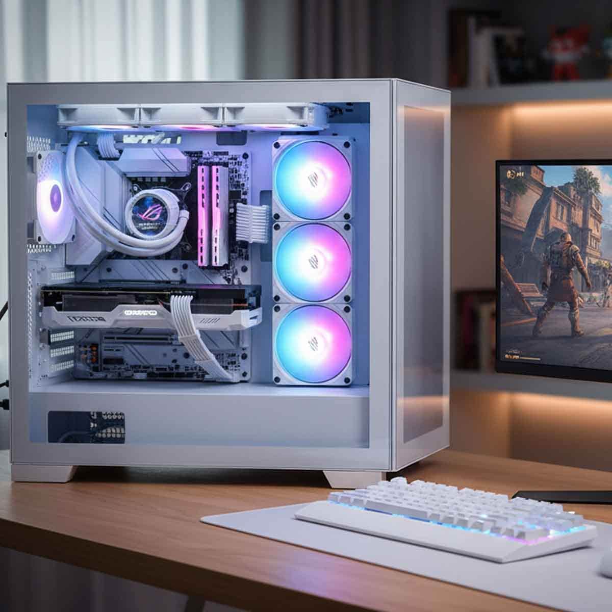 ASUS ROG White Strix LC 360 ARGB LCD Liquid CPU Cooler