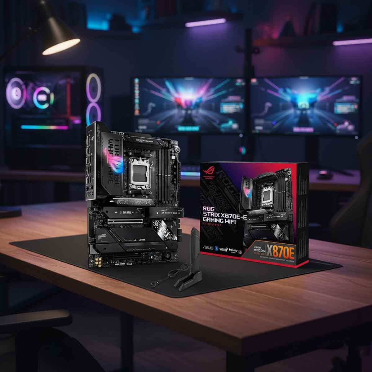 أسوس روج ستريكس X870E-E واي فاي لوحة أم للألعاب
