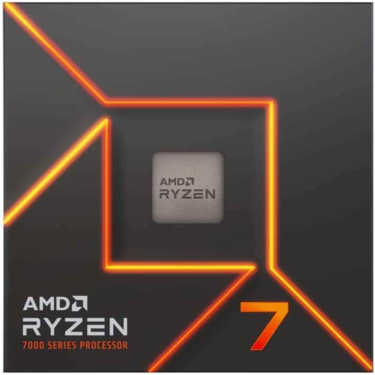 إيه إم دي رايزن 7 7700 معالج بسرعة 3.8GHz بعدد 8 أنوية و16 خيط معالجة وذاكرة 32MB