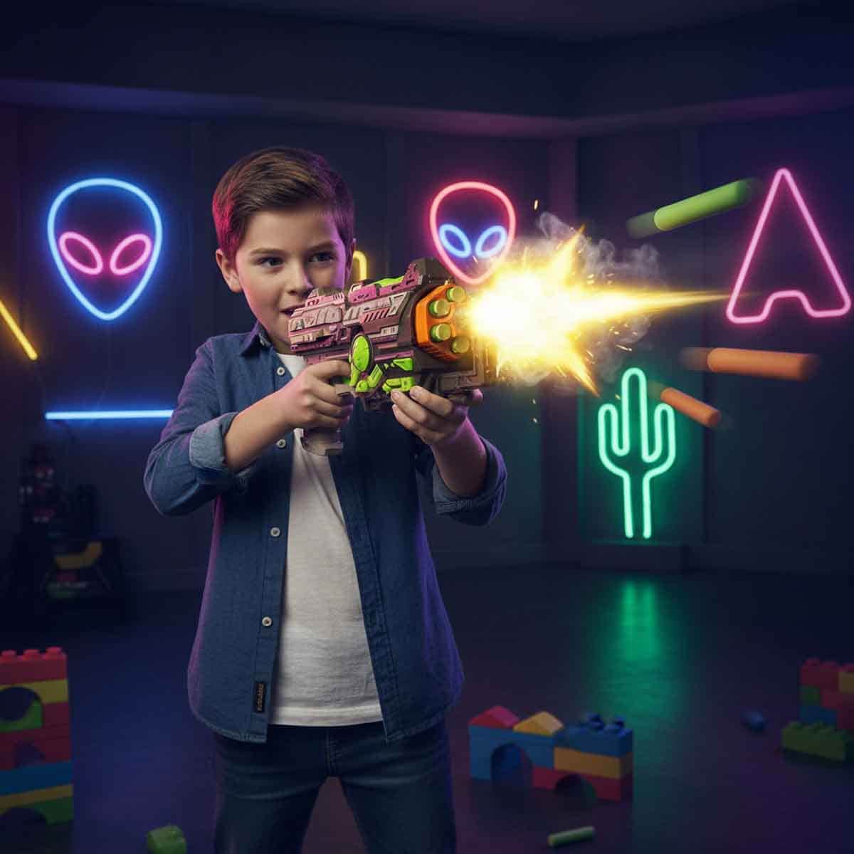 Hip Shot FJ9009 Soft Bullet Gun Toy Boys, 8-10 Years