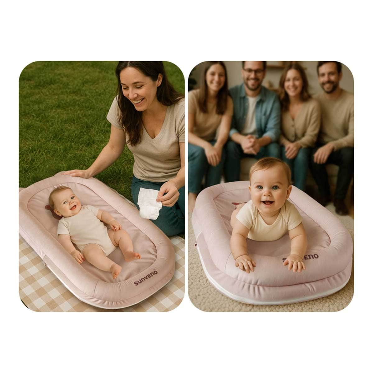 Sunveno Pink Newborn Baby Nest