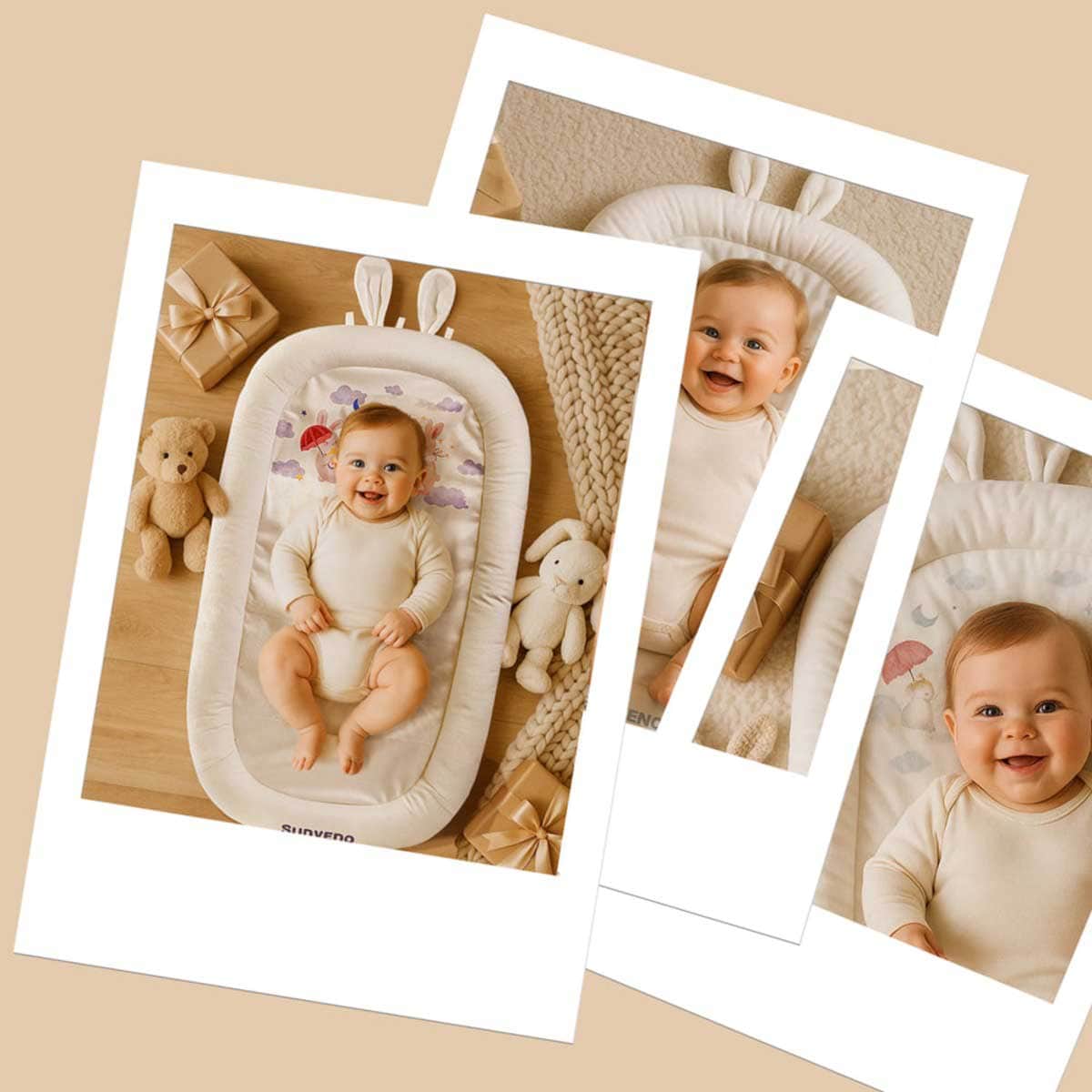 Sunveno White Newborn Baby Nest