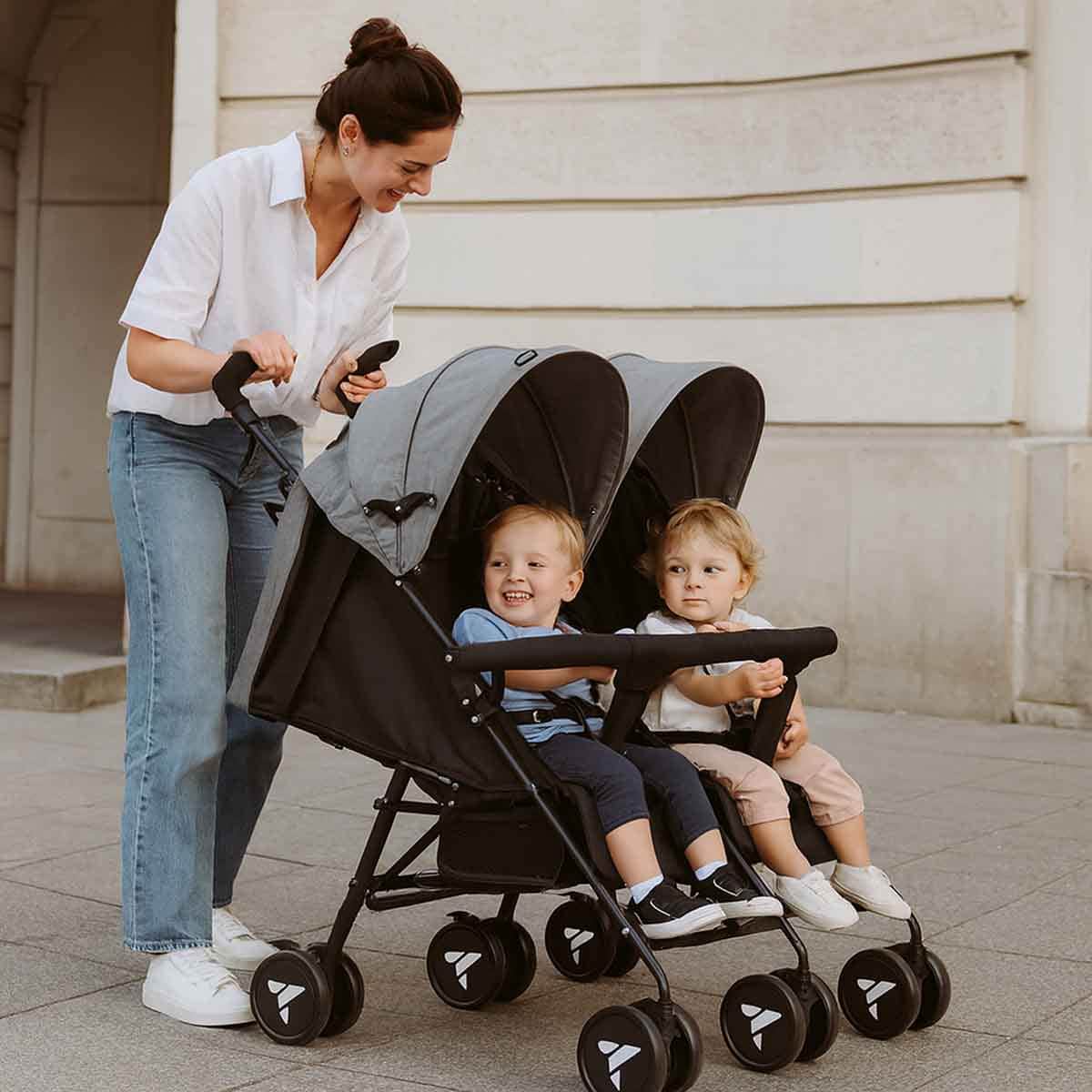 Teknum Black Twin Fellow Stroller