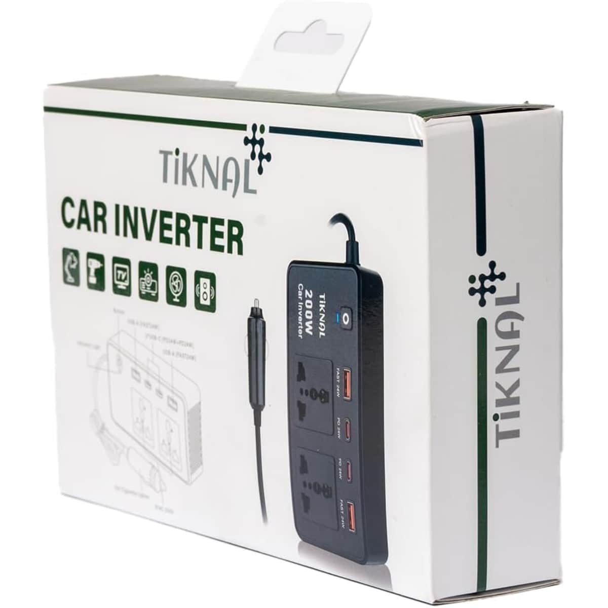 Tiknal 200W Car Power Inverter