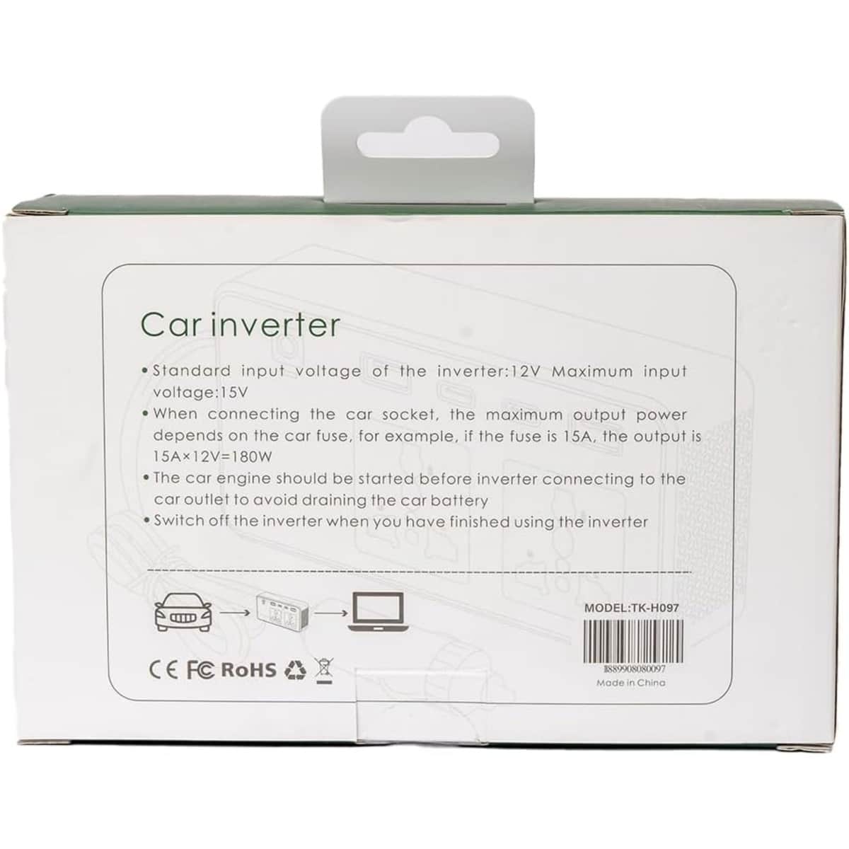 Tiknal 200W Car Power Inverter