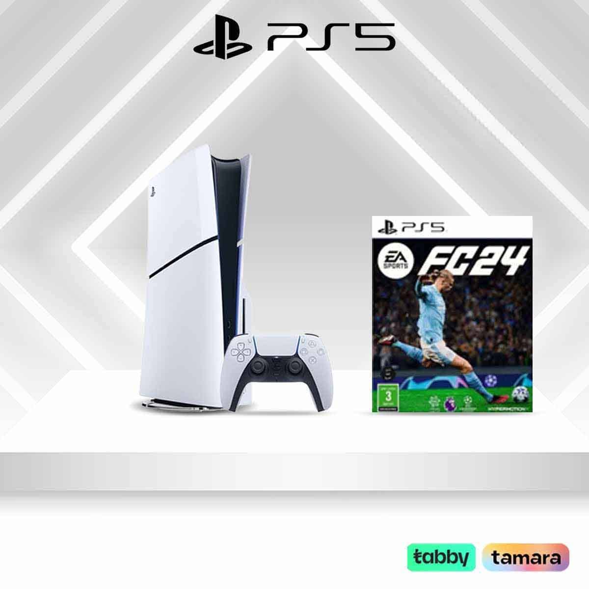 Sony Playstation 5 Slim Console Disc with EA FC 24 KSA Version