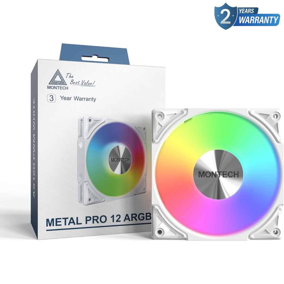 Montech White Metal Pro 12 ARGB Cooling Fan
