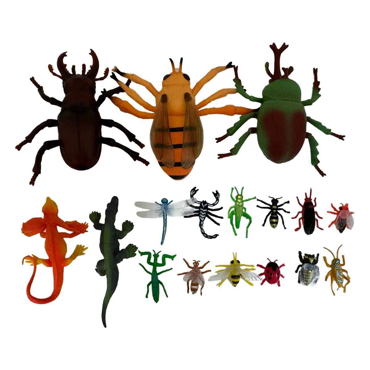 Jia Zhu 21-Piece Insect Figure Set Unisex, 3-4 Years