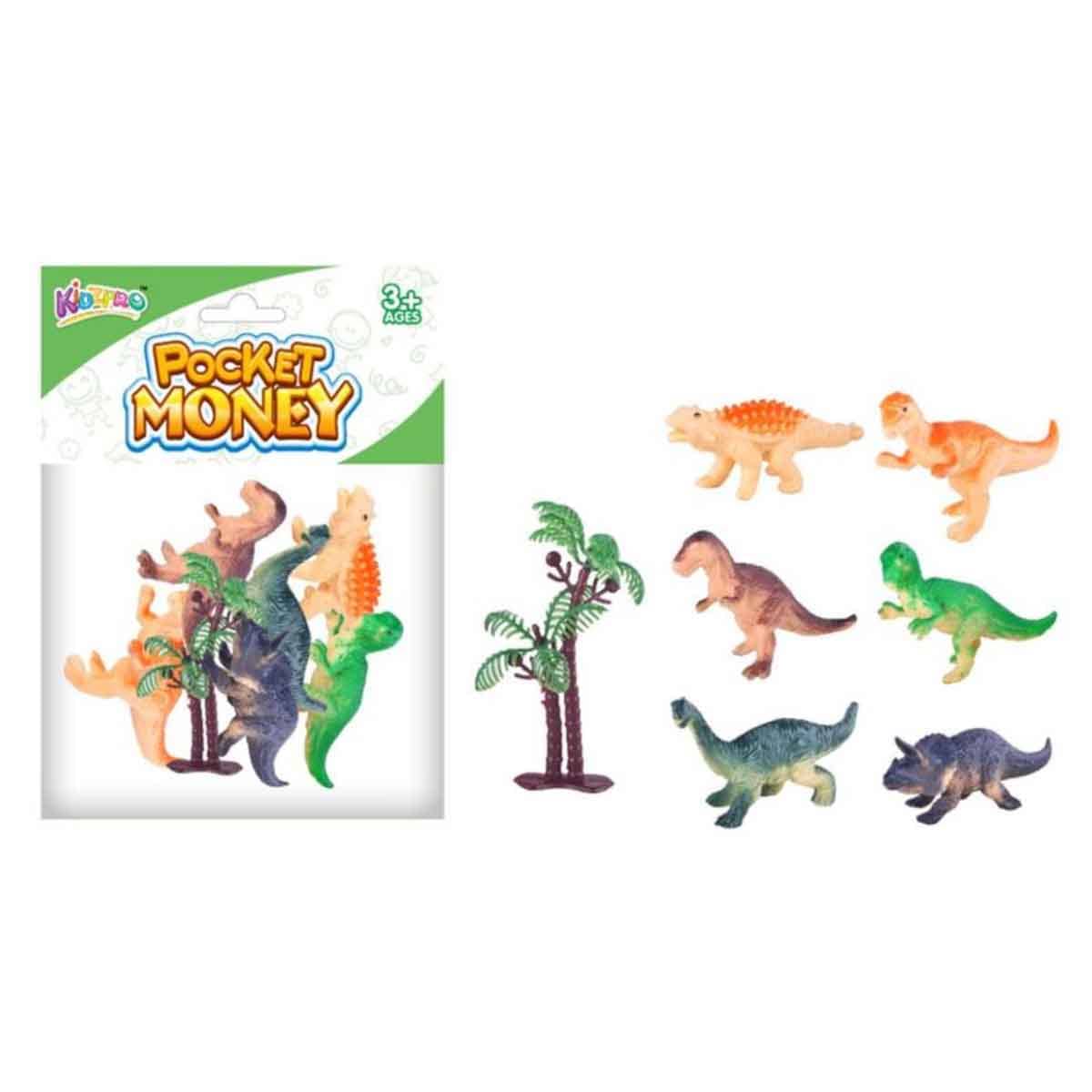 Kidzpro 7-Piece Assorted Dinasours Set Unisex, 3-4 Years
