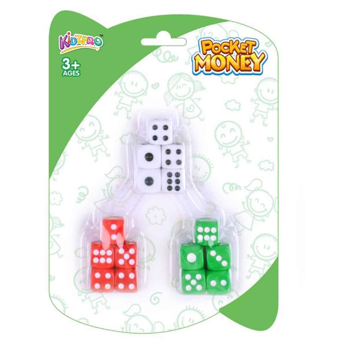 Kidzpro 15-Pieces Game Dice Unisex, 3-4 Years