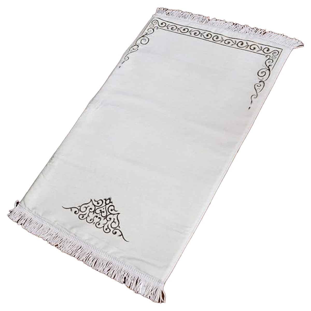 Sundus Off-White Salam Prayer Mat