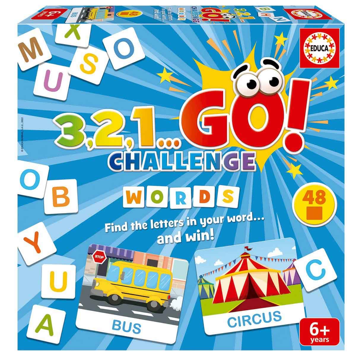 Educa Words Challenge Puzzle Unisex, 5-7 Years