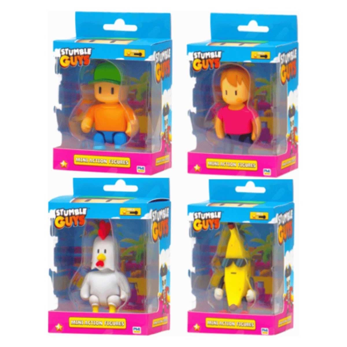 Stumble Guys 3″ Assorted Mini Action Figure Unisex, 5-7 Years
