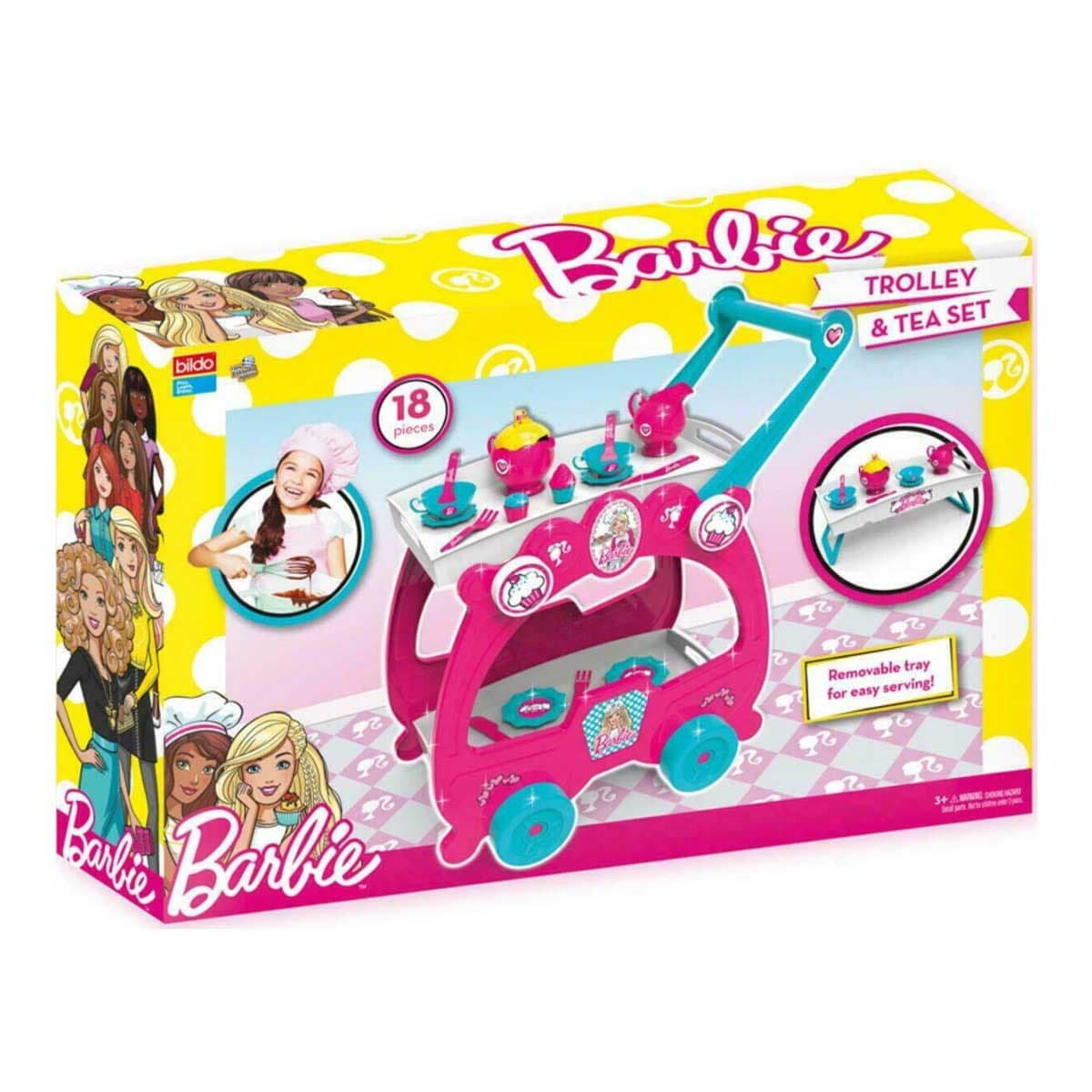 Barbie Trolley Tea Set Girls, 3-4 Years