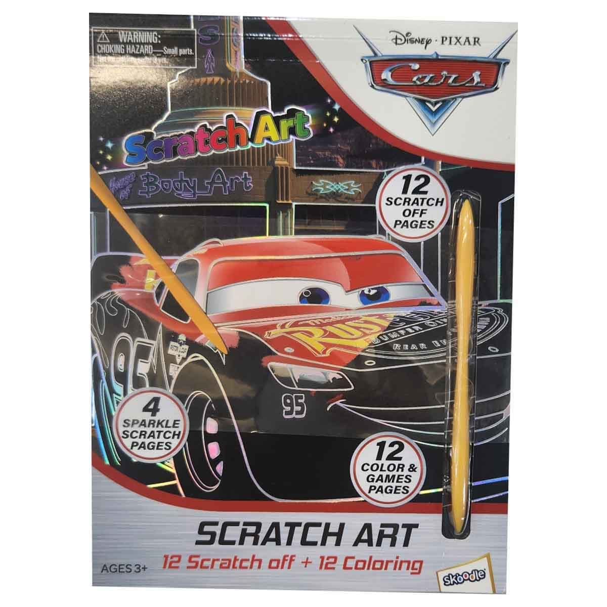 Disney and Pixar Cars Scratch Art Kit Unisex, 3-4 Years