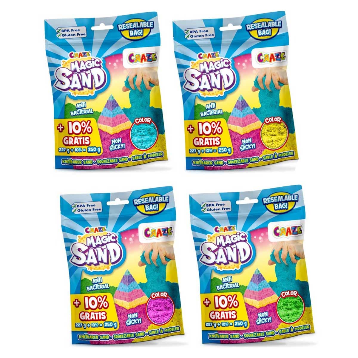 Craze Magic Sand Starter Foil Bag Unisex, 3-4 Years
