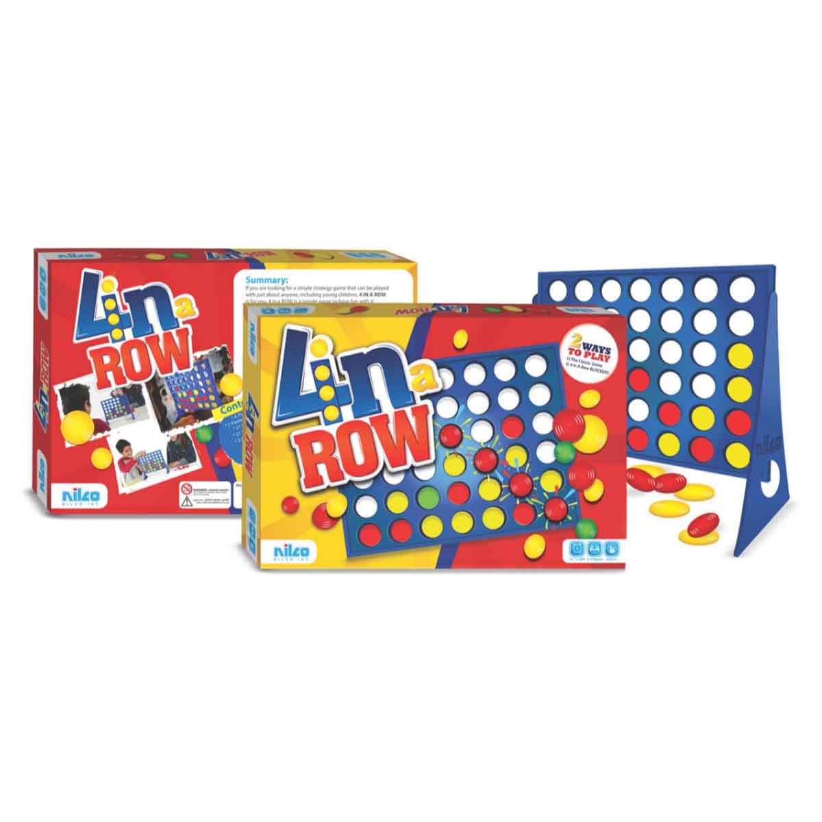 Nilco Four-in-a-Row Game Unisex, 5-7 Years